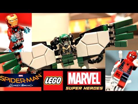 Лего Человек-паук Возвращение домой (76082 и 76083). LEGO Marvel Super Heroes Spider-Man Homecoming