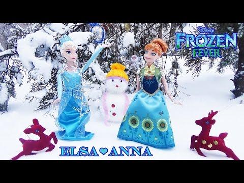 Disney Frozen Anna And Elsa Doll / Холодное торжество, куклы Анна и Эльза. Обзор и мультфильм