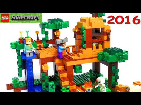 LEGO Minecraft 21125 The Jungle Tree House - Lego Speed Build Review