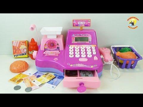 Кассовый аппарат - детский игровой набор для девочек / Cash Register - Children's Set For Girls