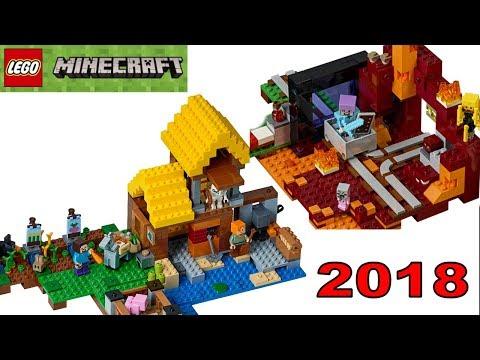 LEGO Minecraft 2018 наборы из игры майнкрафт