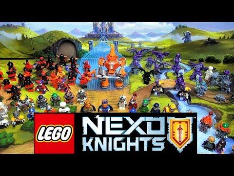 LEGO Nexo Knights минифигурки из мультфильма коллекция обзор