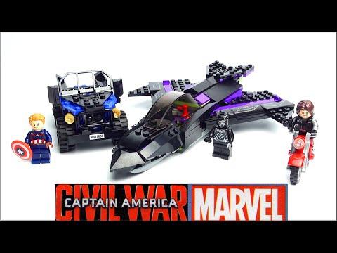 LEGO Marvel Super Heroes: Black Panther Pursuit 76047 Captain America Civil War - Speed Build Review