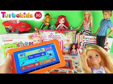 Детский планшет TurboKids 3G с 2 SIM картами Распаковка и обзор Турбокидс Играем в игры