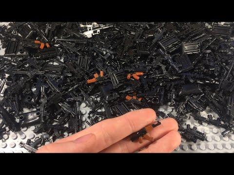 ОГРОМНАЯ КУЧА ОРУЖИЯ для LEGO - фигурок!!!