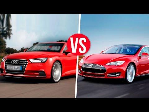 Tesla Model S VS АУДИ А8!