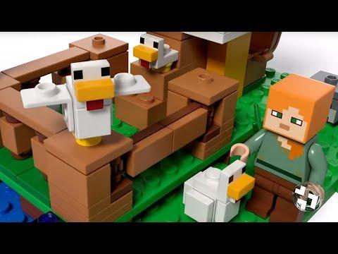 LEGO Minecraft 21140 Курятник Обзор