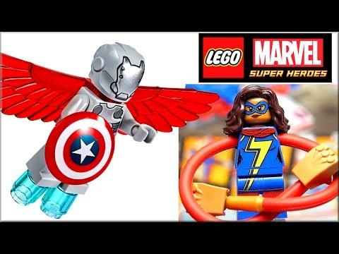 Обзор LEGO Marvel 76076 Воздушная погоня Капитана Америка  Набор Лего Супергерои 2017