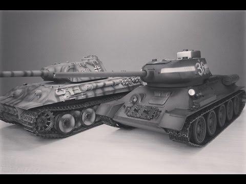 Фанатам World Of Tanks и War Thunder ... Радиоуправляемый танк Т-34-85 с инфракрасной системой боя