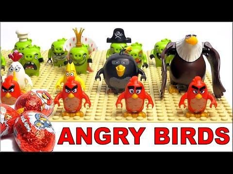 LEGO Angry Birds все минифигурки по мультику обзор коллекции
