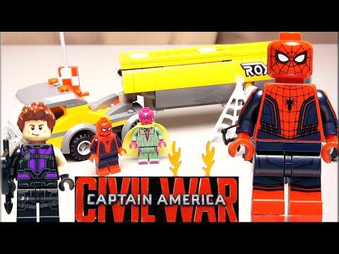 LEGO Marvel Super Heroes 76067 Нападение на бензовоз Обзор конструктора Лего Человек-паук супергерои