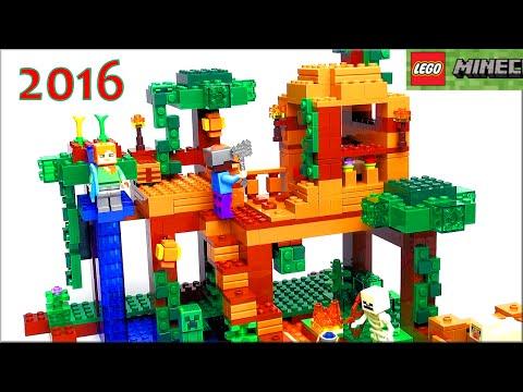 LEGO Minecraft 21125 Домик на дереве в джунглях Обзор