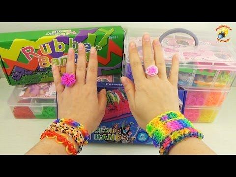 Колечко из резинок. Просто и нарядно! Плетение Loom Bands